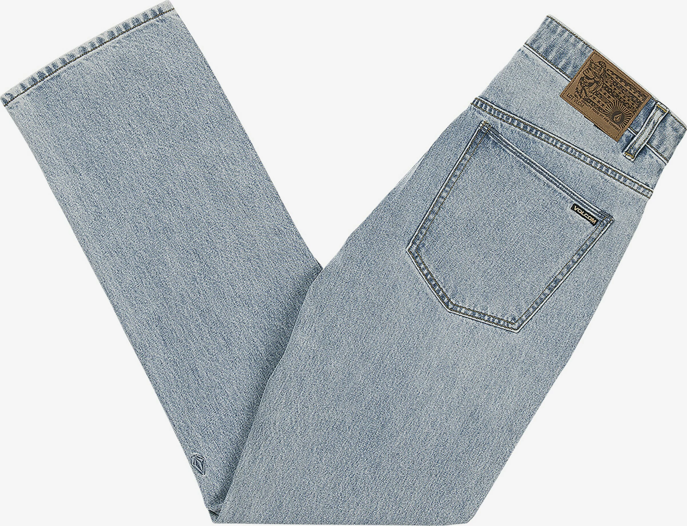 Volcom Droits Regular Jean Solver Homme Bleu Clair 4 Volcom Droits Regular Jean Solver Homme Bleu Clair – Image 2