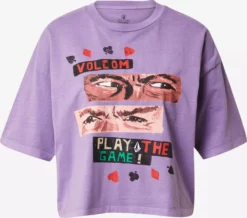 Volcom T-shirts T-shirt PLAY THE Femme Violet