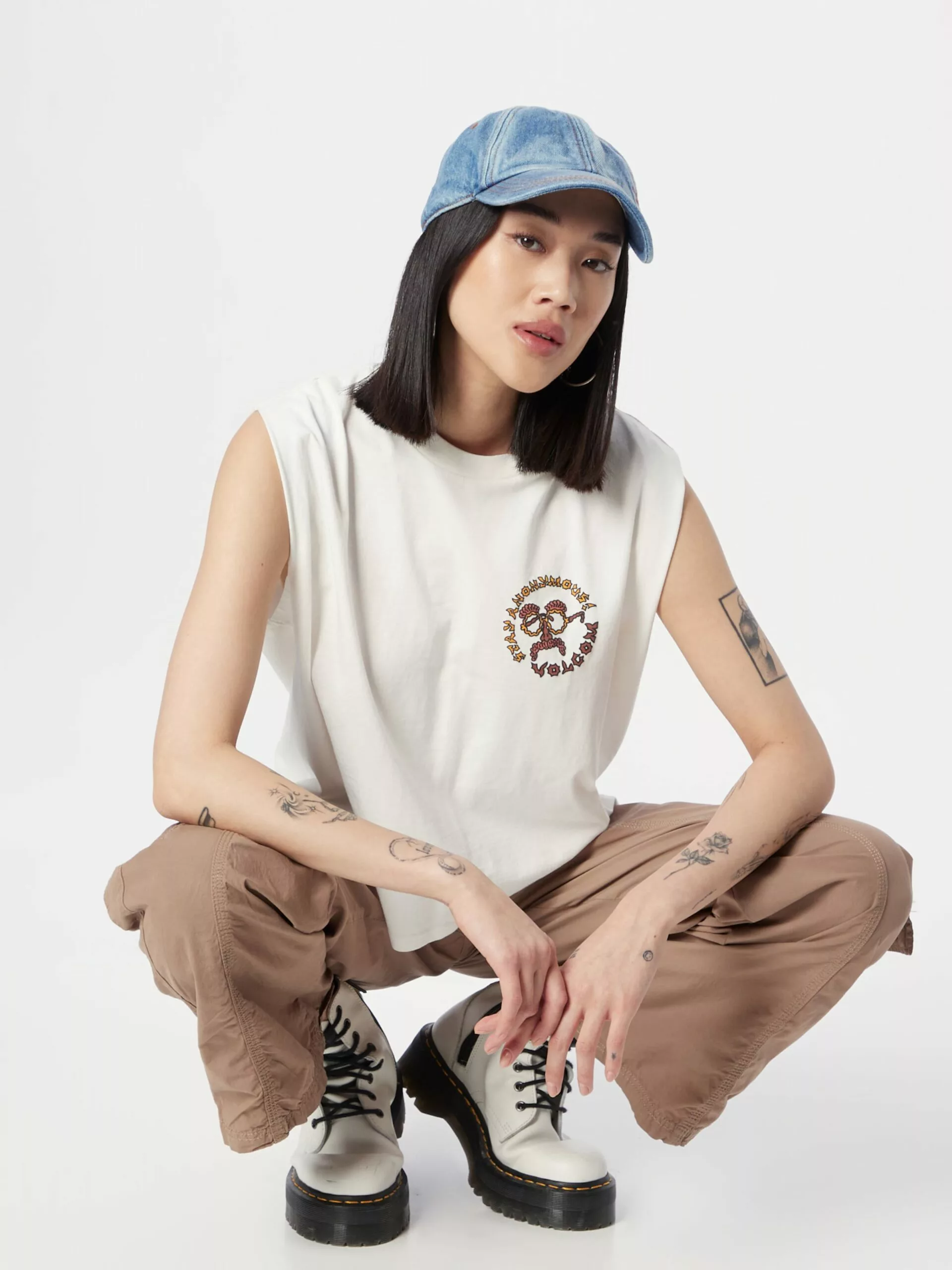 Volcom Hauts Sans Manches Haut Connected Minds Femme Blanc 6 Volcom Hauts Sans Manches Haut Connected Minds Femme Blanc – Image 4
