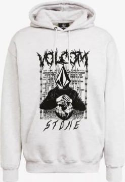 Volcom Sweats à Capuche Sweat-shirt EDENER Homme Gris Chiné