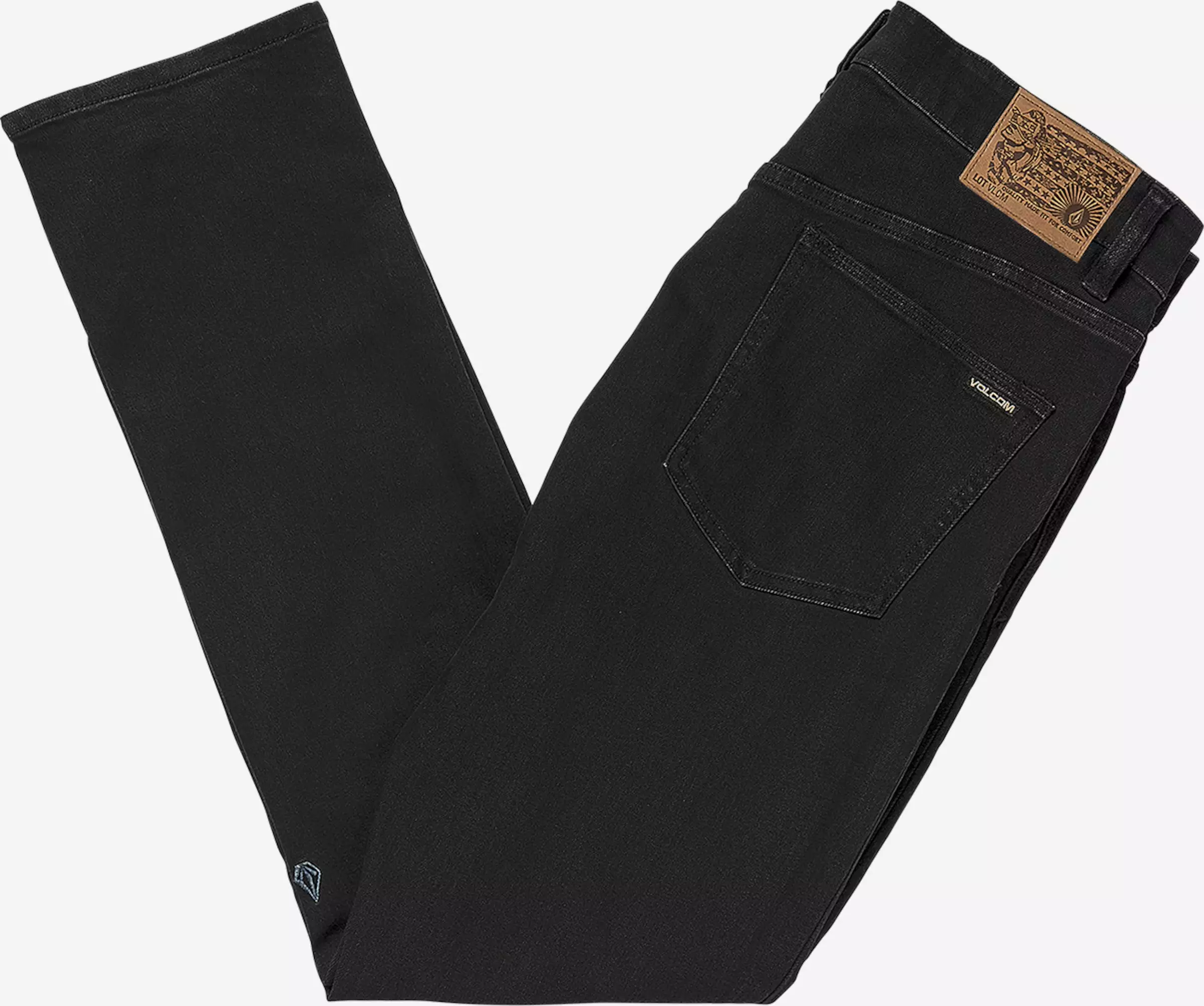 Volcom Droits Regular Jean Vorta Homme Noir 4 Volcom Droits Regular Jean Vorta Homme Noir – Image 2