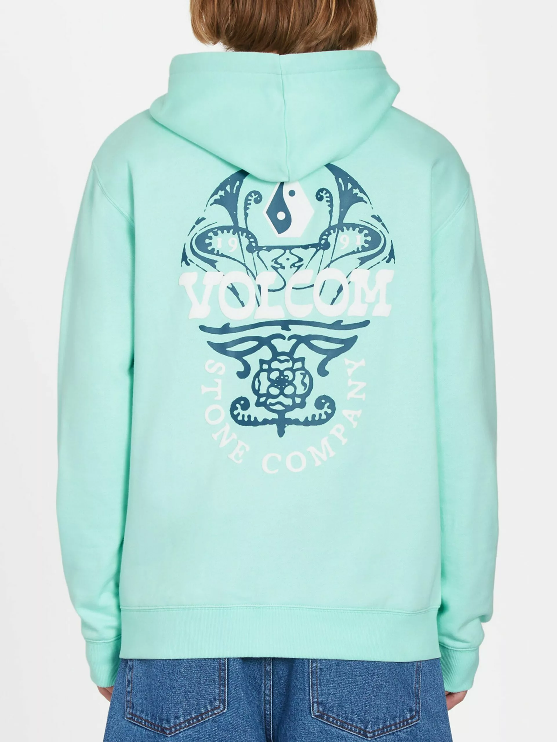 Volcom Sweats à Capuche Sweat-shirt Puffstone Homme Pétrole / Menthe 5 Volcom Sweats à Capuche Sweat-shirt Puffstone Homme Pétrole / Menthe – Image 3