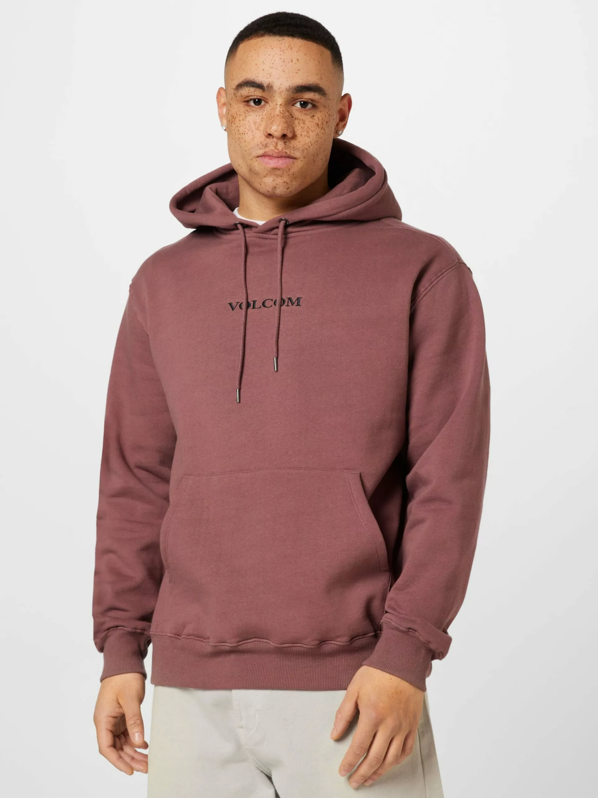 Volcom Sweats à Capuche Sweat-shirt Homme Bordeaux 5 Volcom Sweats à Capuche Sweat-shirt Homme Bordeaux – Image 3