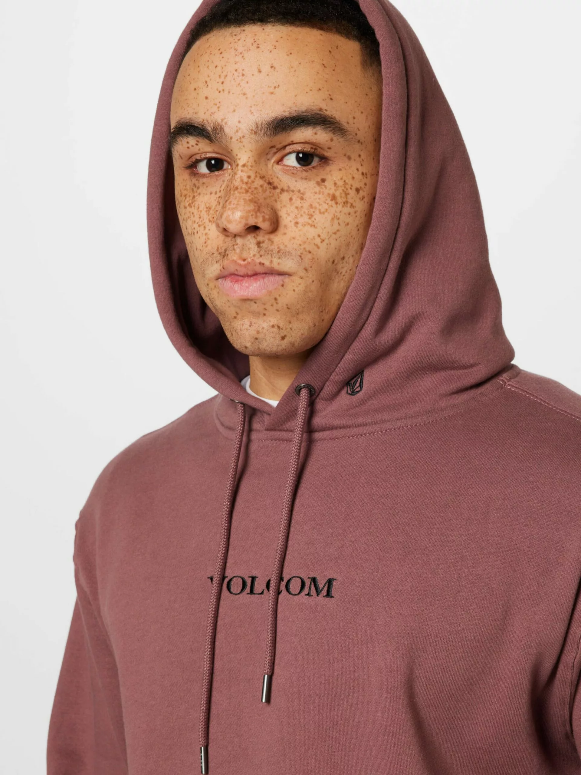 Volcom Sweats à Capuche Sweat-shirt Homme Bordeaux 4 Volcom Sweats à Capuche Sweat-shirt Homme Bordeaux – Image 2