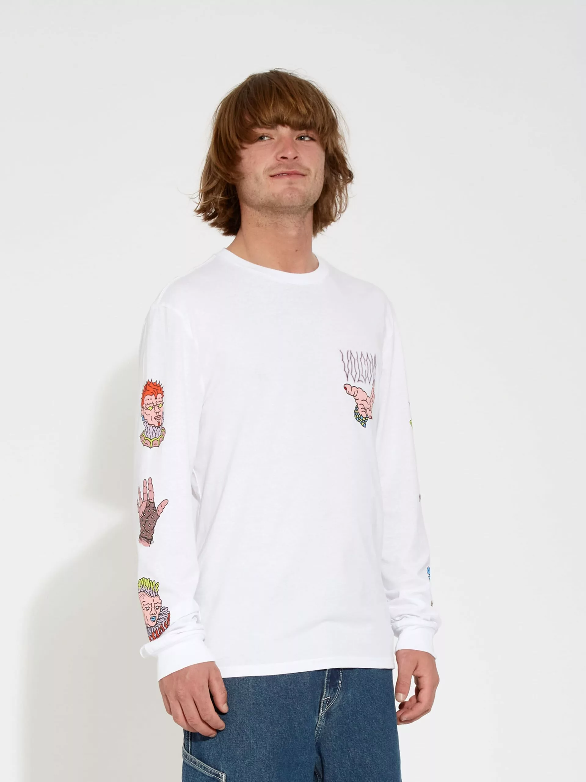 Volcom T-shirts à Manches Longues T-Shirt Connected Minds Homme Blanc 5 Volcom T-shirts à Manches Longues T-Shirt Connected Minds Homme Blanc – Image 3