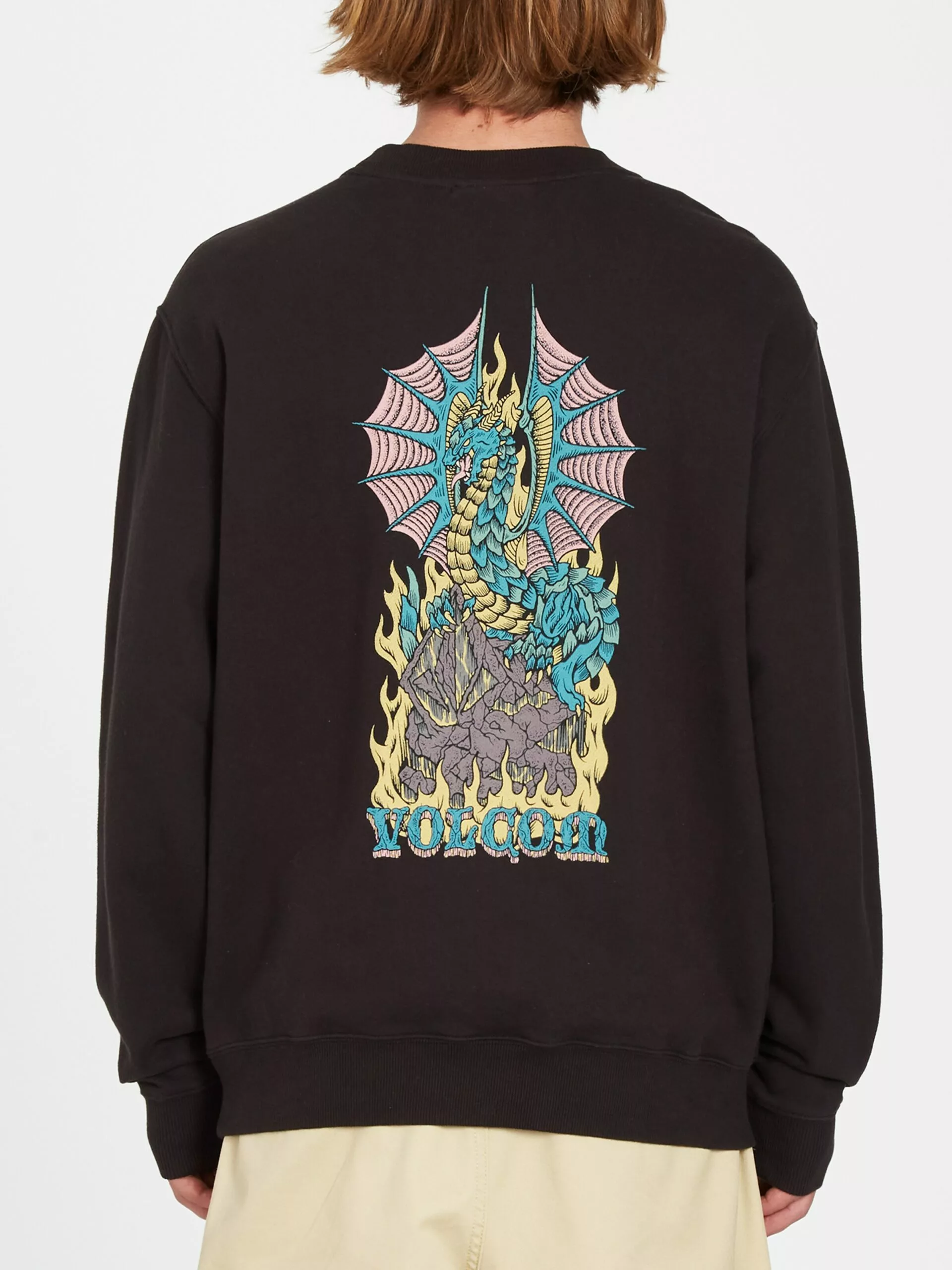 Volcom Sweatshirts Sweat-shirt Homme Noir 4 Volcom Sweatshirts Sweat-shirt Homme Noir – Image 2