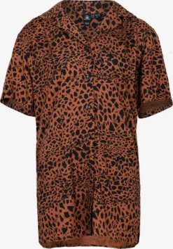 Volcom Blouses à Manches Courtes Chemisier Dino Femme Marron