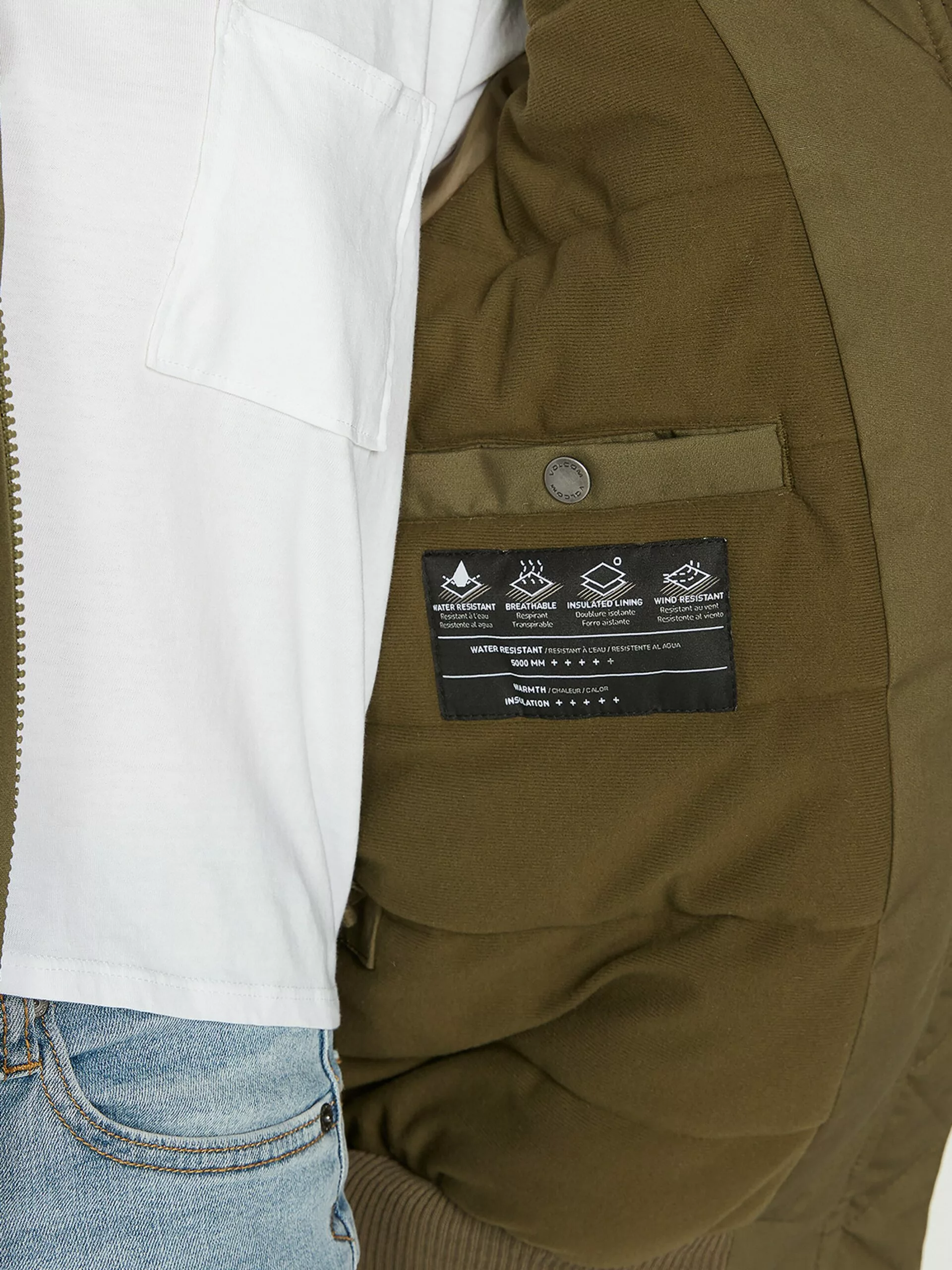 Volcom Vestes Dextérieur Veste Fonctionnelle Wernan Femme Olive 9 Volcom Vestes Dextérieur Veste Fonctionnelle Wernan Femme Olive – Image 7