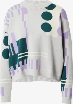 Volcom Pulls Maille Fine Pull-over BOHAU Femme Gris Clair