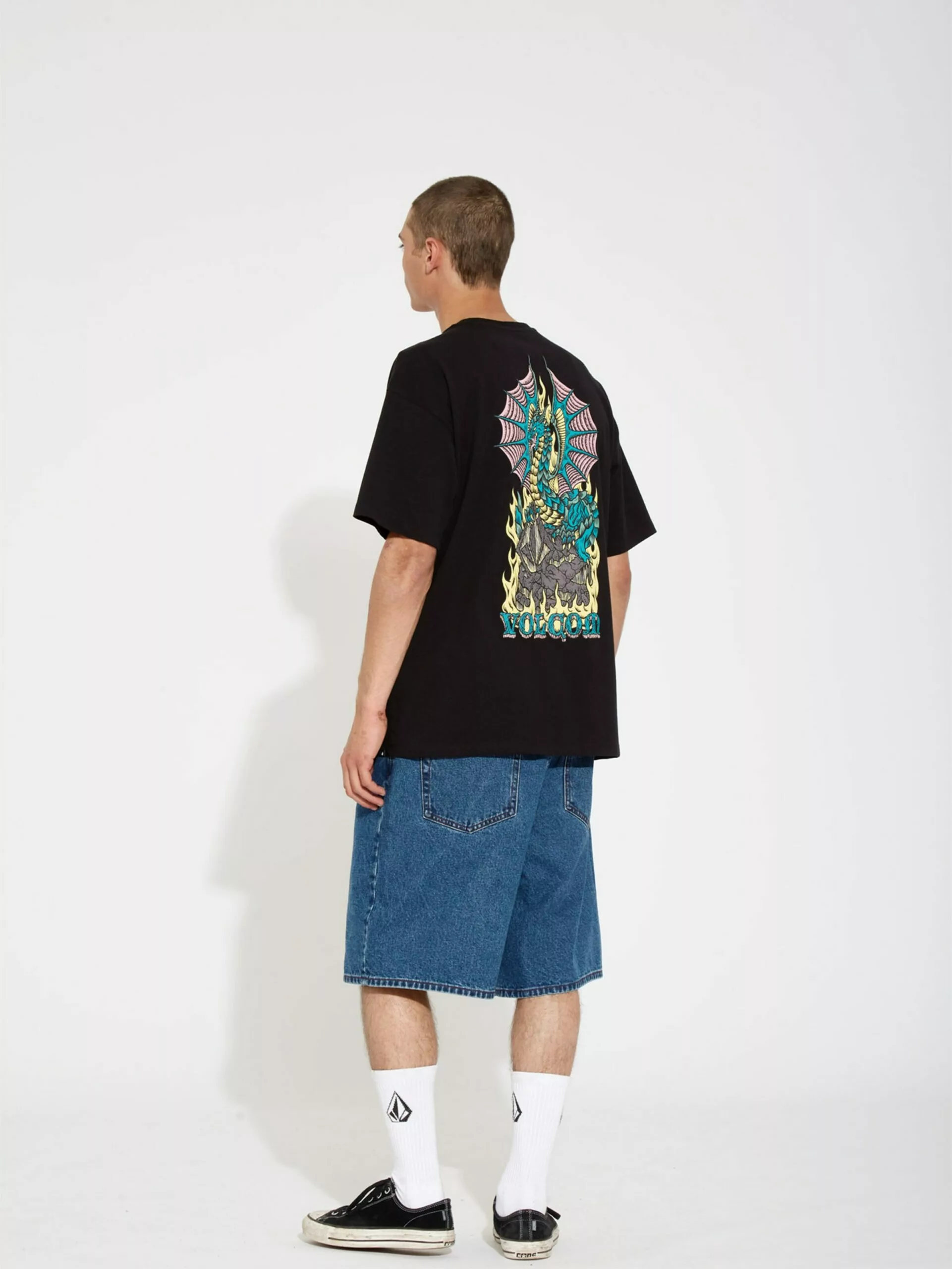 Volcom T-shirts T-Shirt Alstone Homme Noir 5 Volcom T-shirts T-Shirt Alstone Homme Noir – Image 3