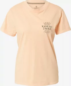 Volcom T-shirts T-shirt Chedelic Femme Abricot