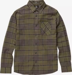 Volcom Chemises Coupe Regular Chemise Caden Plaid Enfants Vert