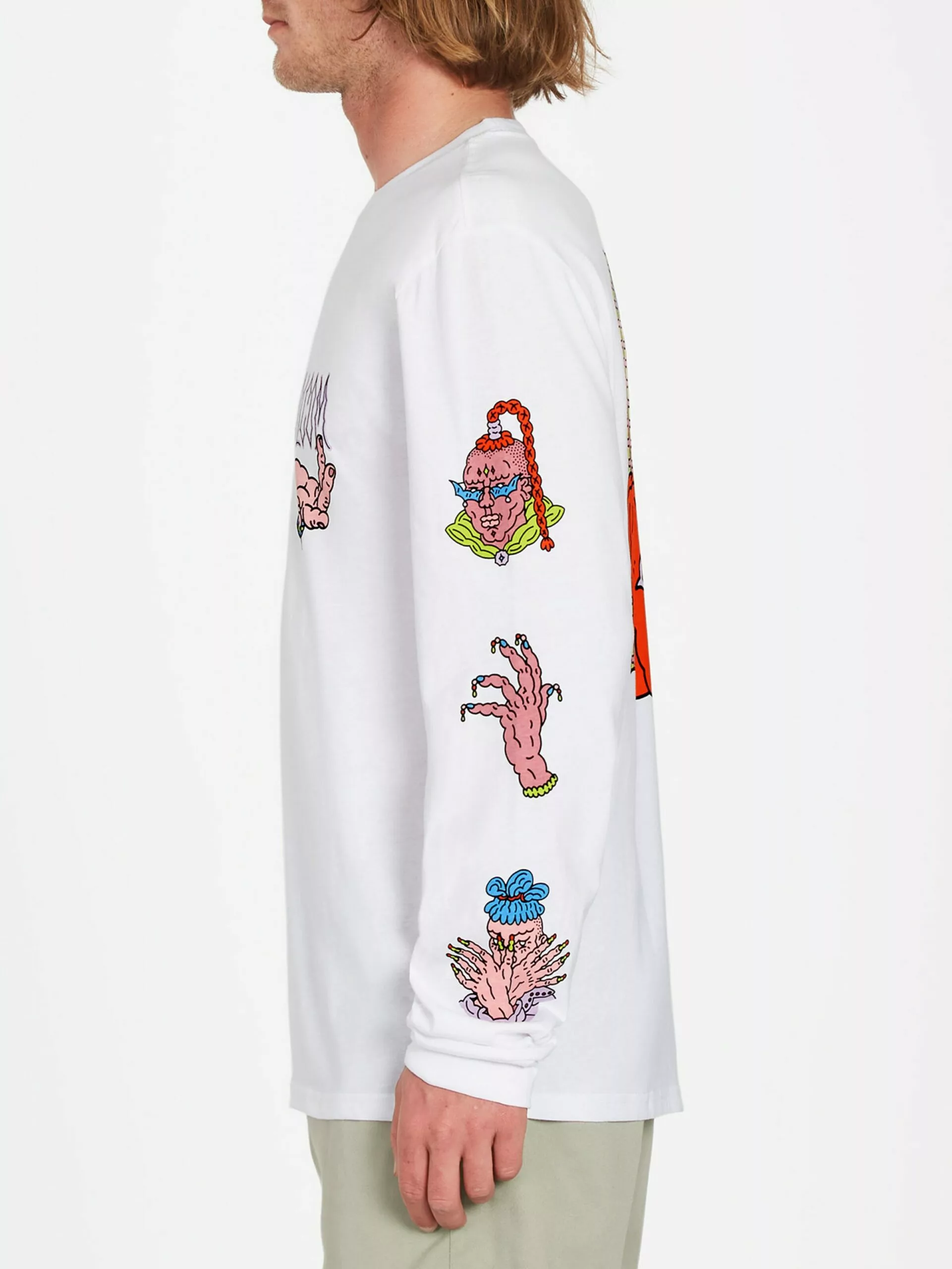 Volcom T-shirts à Manches Longues T-Shirt Connected Minds Homme Blanc 4 Volcom T-shirts à Manches Longues T-Shirt Connected Minds Homme Blanc – Image 2