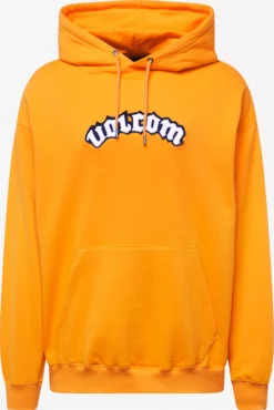 Volcom Sweats à Capuche Sweat-shirt OBTIC Homme Orange Clair