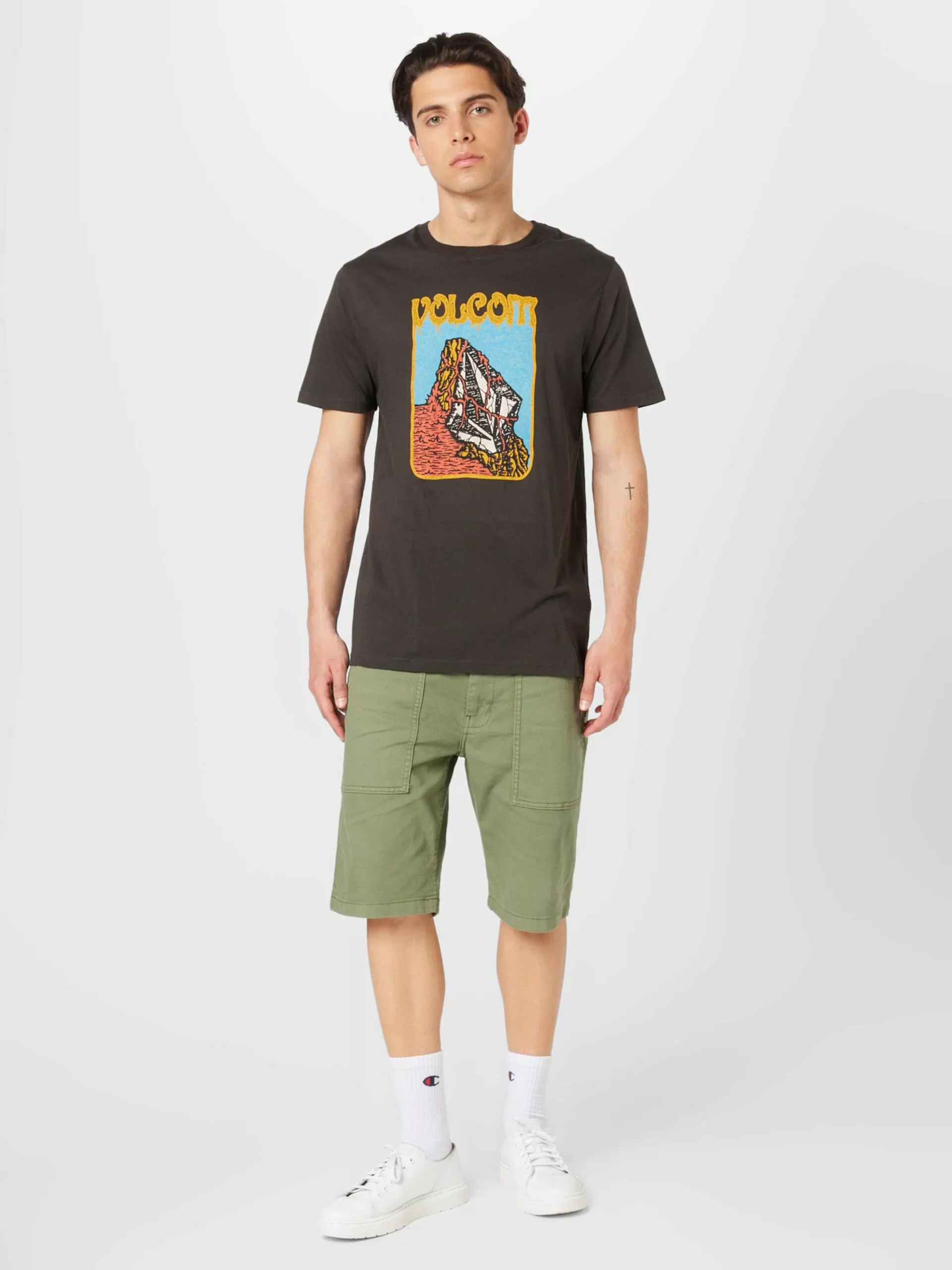 Volcom T-shirts T-Shirt FTY SUBMERGED Homme Noir 7 Volcom T-shirts T-Shirt FTY SUBMERGED Homme Noir – Image 5