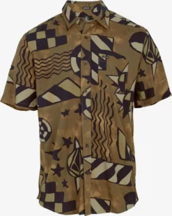 Volcom Chemises Décontractées Coupe Regular Chemise Homme Kaki / Olive