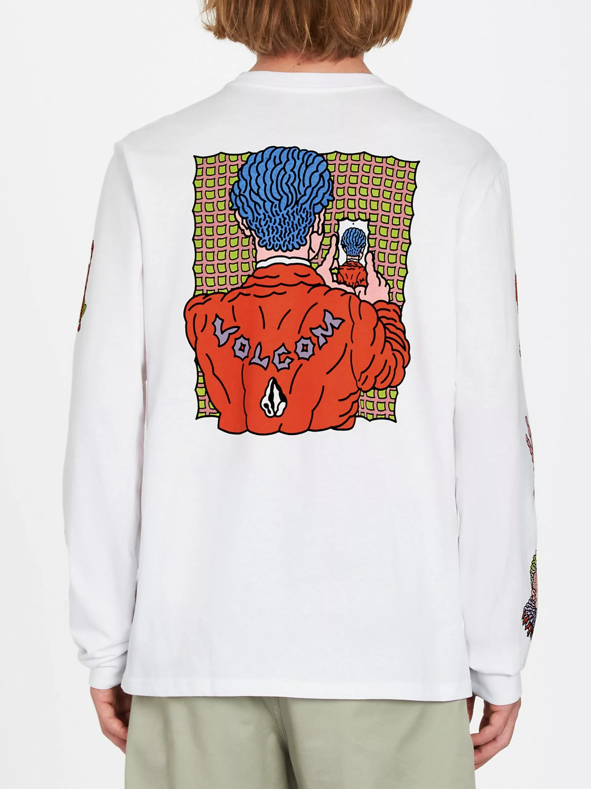 Volcom T-shirts à Manches Longues T-Shirt Connected Minds Homme Blanc 6 Volcom T-shirts à Manches Longues T-Shirt Connected Minds Homme Blanc – Image 4