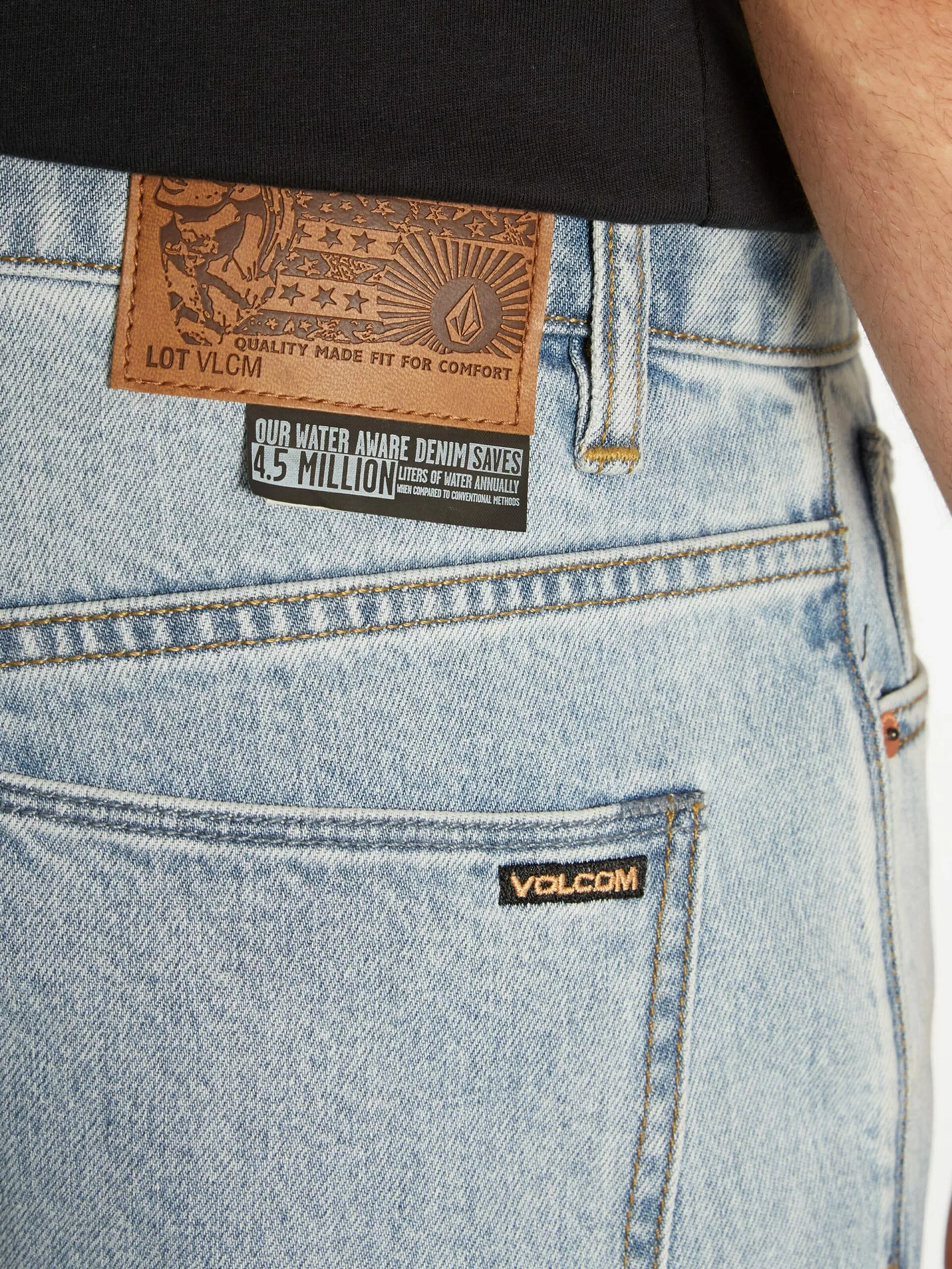 Volcom Droits Regular Jean Solver Homme Bleu Clair 9 Volcom Droits Regular Jean Solver Homme Bleu Clair – Image 7